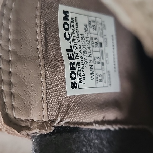 New SOREL Emelie II Chelsea Boots Size 8.5 Womens In Taupe - Picture 7 of 10